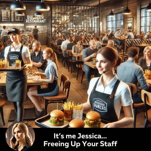 AI Hostess Burger Free Up Staff