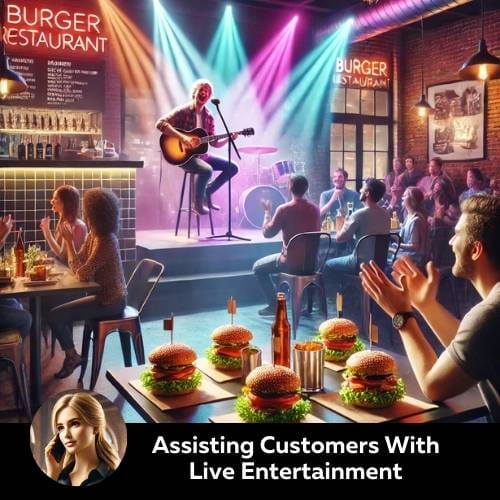 AI Hostess Burger Live Entertainment