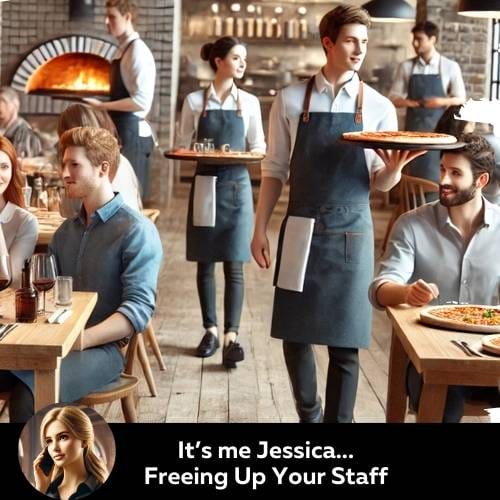 AI Hostess Pizzeria Free Up Staff BLK